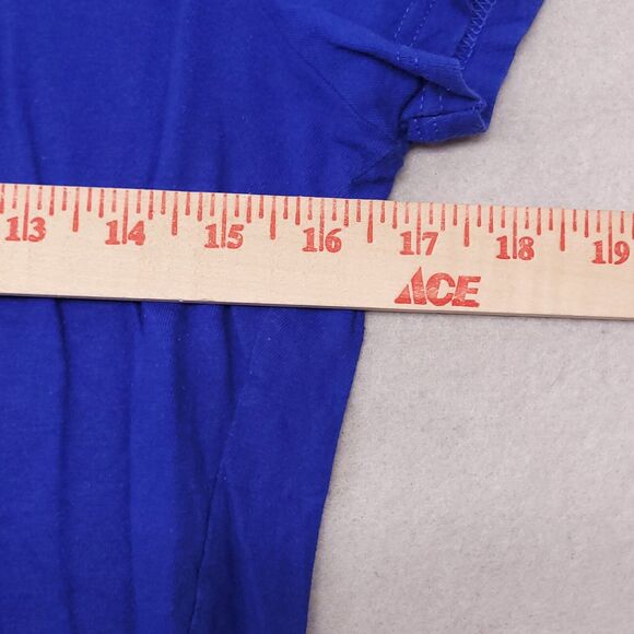 Adidas Casual Short Sleeve Pullover Graphic T Shirt Womens Size Medium M Blue - Picture 9 of 11